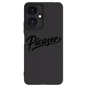Picasee fekete szilikon tok az alábbi mobiltelefonokra Xiaomi Redmi 13C 5G - Picasee - old logo - black