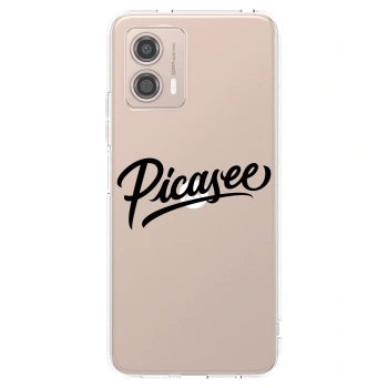 Picasee átlátszó szilikon tok az alábbi mobiltelefonokra Motorola Moto G53 5G - Picasee - old logo - black