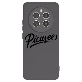 Picasee fekete szilikon tok az alábbi mobiltelefonokra Realme 12 Pro 5G - Picasee - old logo - black