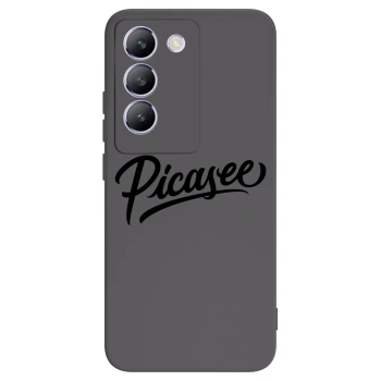 Picasee fekete szilikon tok az alábbi mobiltelefonokra Vivo V40 SE 5G - Picasee - old logo - black