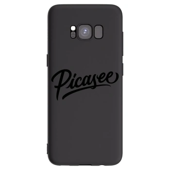 Picasee fekete szilikon tok az alábbi mobiltelefonokra Samsung Galaxy S8 G950F - Picasee - old logo - black