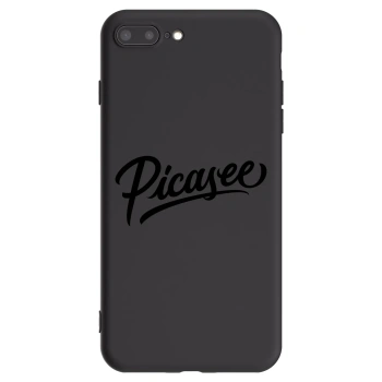 Picasee fekete szilikon tok az alábbi mobiltelefonokra Apple iPhone 8 Plus - Picasee - old logo - black