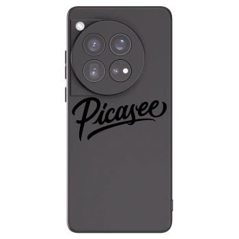 Picasee fekete szilikon tok az alábbi mobiltelefonokra OnePlus 12 5G - Picasee - old logo - black