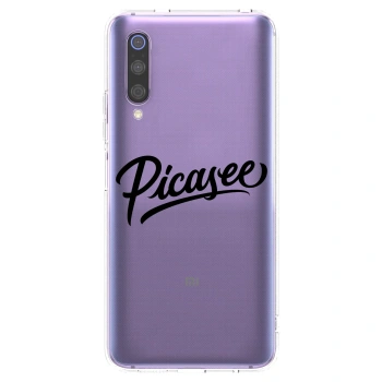 Picasee átlátszó szilikon tok az alábbi mobiltelefonokra Xiaomi Mi 9 - Picasee - old logo - black