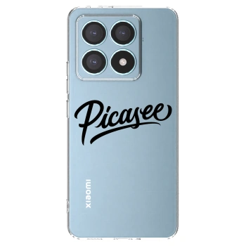 Picasee átlátszó szilikon tok az alábbi mobiltelefonokra Xiaomi 14T Pro - Picasee - old logo - black