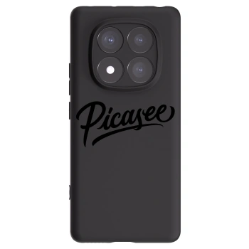 Picasee fekete szilikon tok az alábbi mobiltelefonokra Xiaomi Redmi Note 14 Pro 5G - Picasee - old logo - black