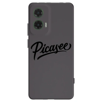 Picasee fekete szilikon tok az alábbi mobiltelefonokra Motorola Moto G35 5G - Picasee - old logo - black