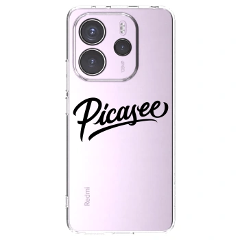 Picasee átlátszó szilikon tok az alábbi mobiltelefonokra Xiaomi Redmi Note 14 4G - Picasee - old logo - black