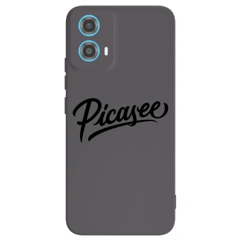 Picasee fekete szilikon tok az alábbi mobiltelefonokra Motorola Moto G34 5G - Picasee - old logo - black
