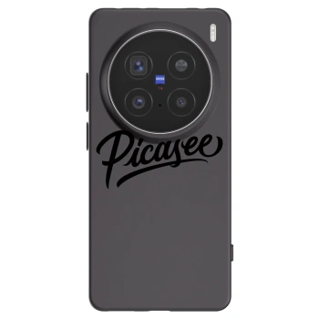 Picasee fekete szilikon tok az alábbi mobiltelefonokra Vivo X200 Pro - Picasee - old logo - black