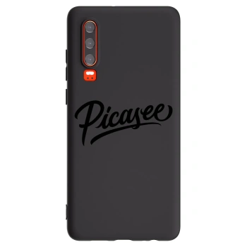 Picasee fekete szilikon tok az alábbi mobiltelefonokra Huawei P30 - Picasee - old logo - black