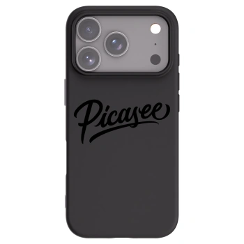 Picasee fekete szilikon tok az alábbi mobiltelefonokra Apple iPhone 17 Pro - Picasee - old logo - black