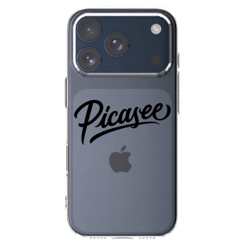 Picasee átlátszó szilikon tok az alábbi mobiltelefonokra Apple iPhone 17 Pro - Picasee - old logo - black