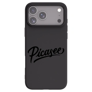 Picasee fekete szilikon tok az alábbi mobiltelefonokra Apple iPhone 17 Pro Max - Picasee - old logo - black