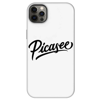 Szilikon tok erre a típusra Apple iPhone 12 Pro Max - Picasee - old logo - black