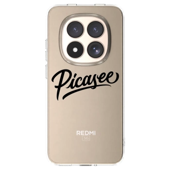 Picasee átlátszó szilikon tok az alábbi mobiltelefonokra Xiaomi Redmi Note 15 Pro 4G - Picasee - old logo - black