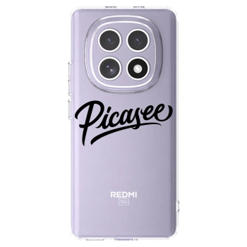 Picasee átlátszó szilikon tok az alábbi mobiltelefonokra Xiaomi Redmi Note 15 - Picasee - old logo - black