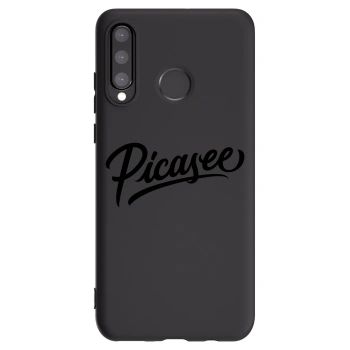 Picasee fekete szilikon tok az alábbi mobiltelefonokra Huawei P30 Lite - Picasee - old logo - black