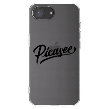 Picasee átlátszó szilikon tok az alábbi mobiltelefonokra Apple iPhone 17e - Picasee - old logo - black