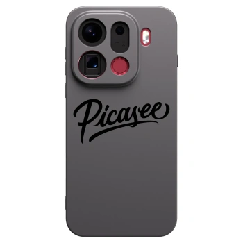Picasee fekete szilikon tok az alábbi mobiltelefonokra OPPO Find X9 Pro - Picasee - old logo - black