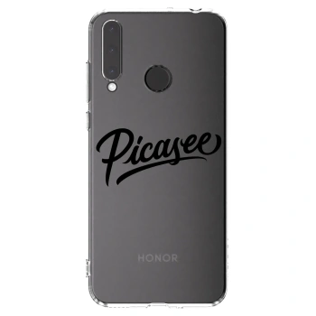 Picasee átlátszó szilikon tok az alábbi mobiltelefonokra Honor 20 Lite - Picasee - old logo - black