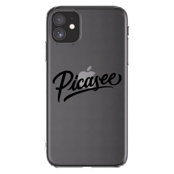 Picasee átlátszó szilikon tok az alábbi mobiltelefonokra Apple iPhone 11 - Picasee - old logo - black