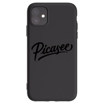 Picasee fekete szilikon tok az alábbi mobiltelefonokra Apple iPhone 11 - Picasee - old logo - black