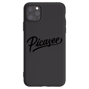 Picasee fekete szilikon tok az alábbi mobiltelefonokra Apple iPhone 11 Pro Max - Picasee - old logo - black