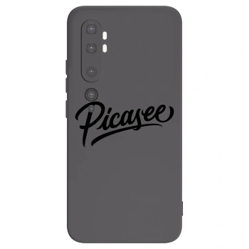 Picasee fekete szilikon tok az alábbi mobiltelefonokra Xiaomi Mi Note 10 (Pro) - Picasee - old logo - black