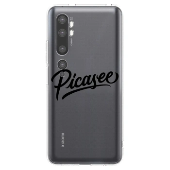 Picasee átlátszó szilikon tok az alábbi mobiltelefonokra Xiaomi Mi Note 10 (Pro) - Picasee - old logo - black