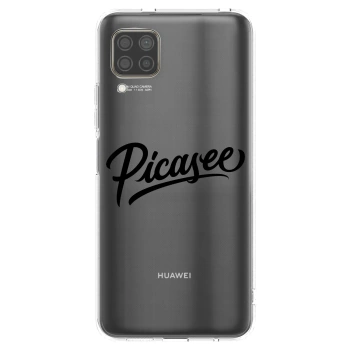 Picasee átlátszó szilikon tok az alábbi mobiltelefonokra Huawei P40 Lite - Picasee - old logo - black