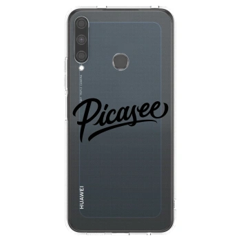 Picasee átlátszó szilikon tok az alábbi mobiltelefonokra Huawei P40 Lite E - Picasee - old logo - black