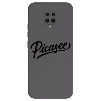 Picasee fekete szilikon tok az alábbi mobiltelefonokra Xiaomi Redmi Note 9 Pro - Picasee - old logo - black