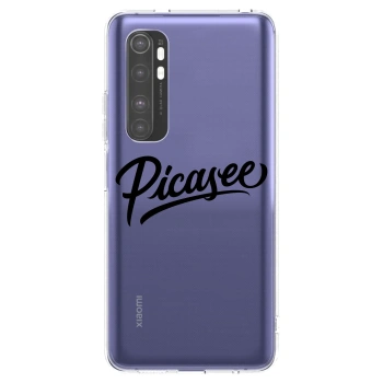 Picasee átlátszó szilikon tok az alábbi mobiltelefonokra Xiaomi Mi Note 10 Lite - Picasee - old logo - black