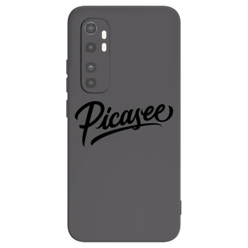 Picasee fekete szilikon tok az alábbi mobiltelefonokra Xiaomi Mi Note 10 Lite - Picasee - old logo - black