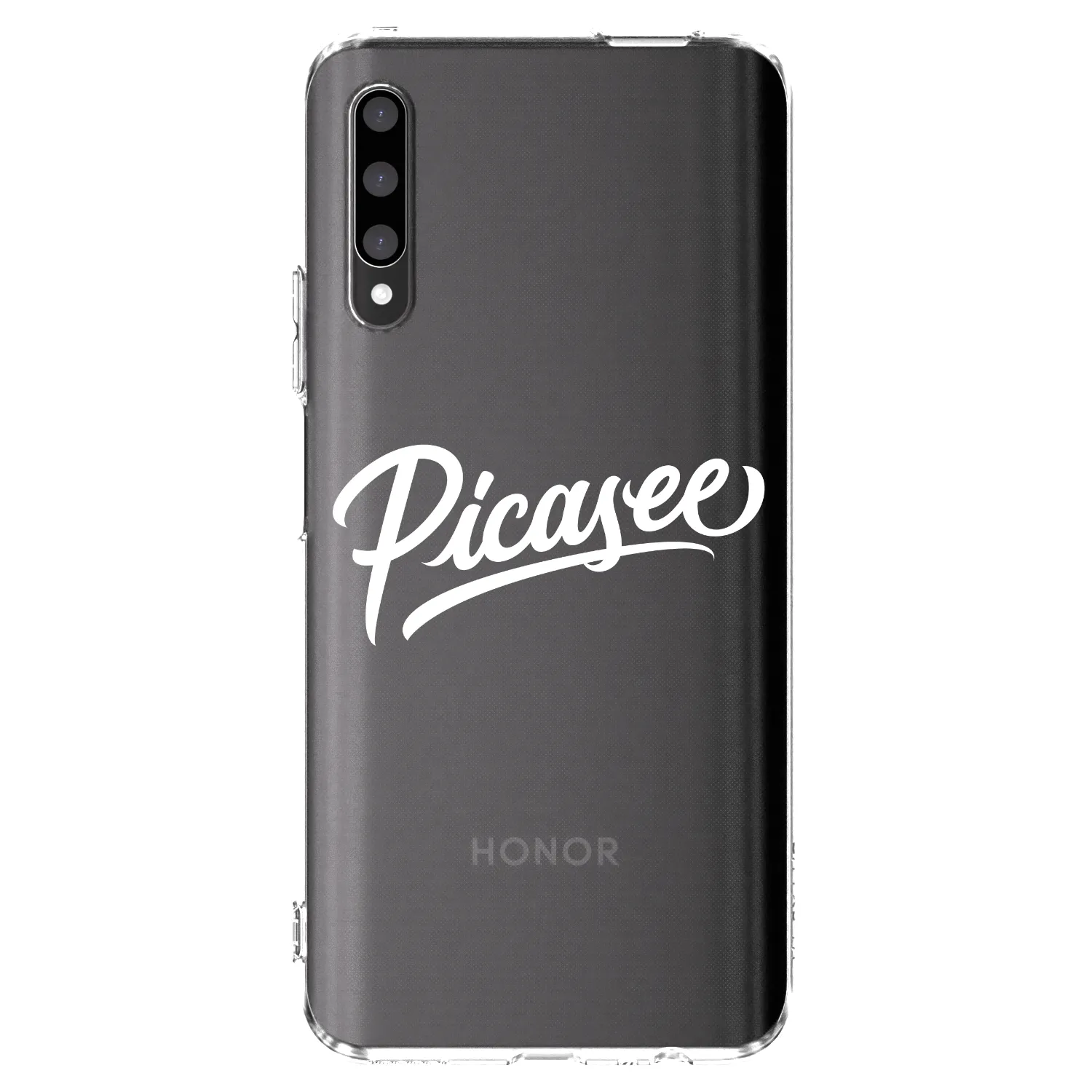 Picasee átlátszó szilikon tok az alábbi mobiltelefonokra Honor 9X Pro - Picasee - old logo - white