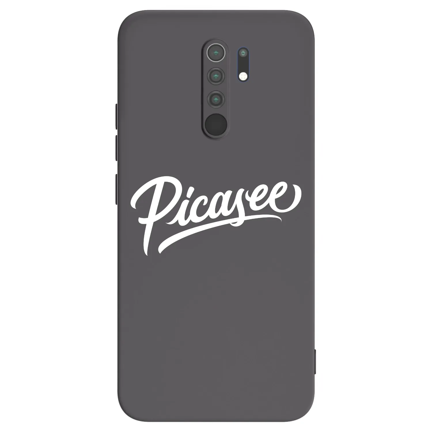 Picasee fekete szilikon tok az alábbi mobiltelefonokra Xiaomi Redmi 9 - Picasee - old logo - white