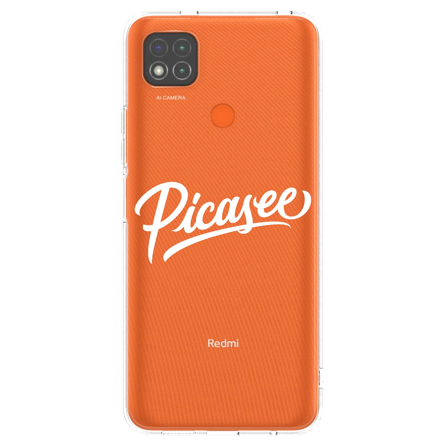 Picasee átlátszó szilikon tok az alábbi mobiltelefonokra Xiaomi Redmi 9C - Picasee - old logo - white