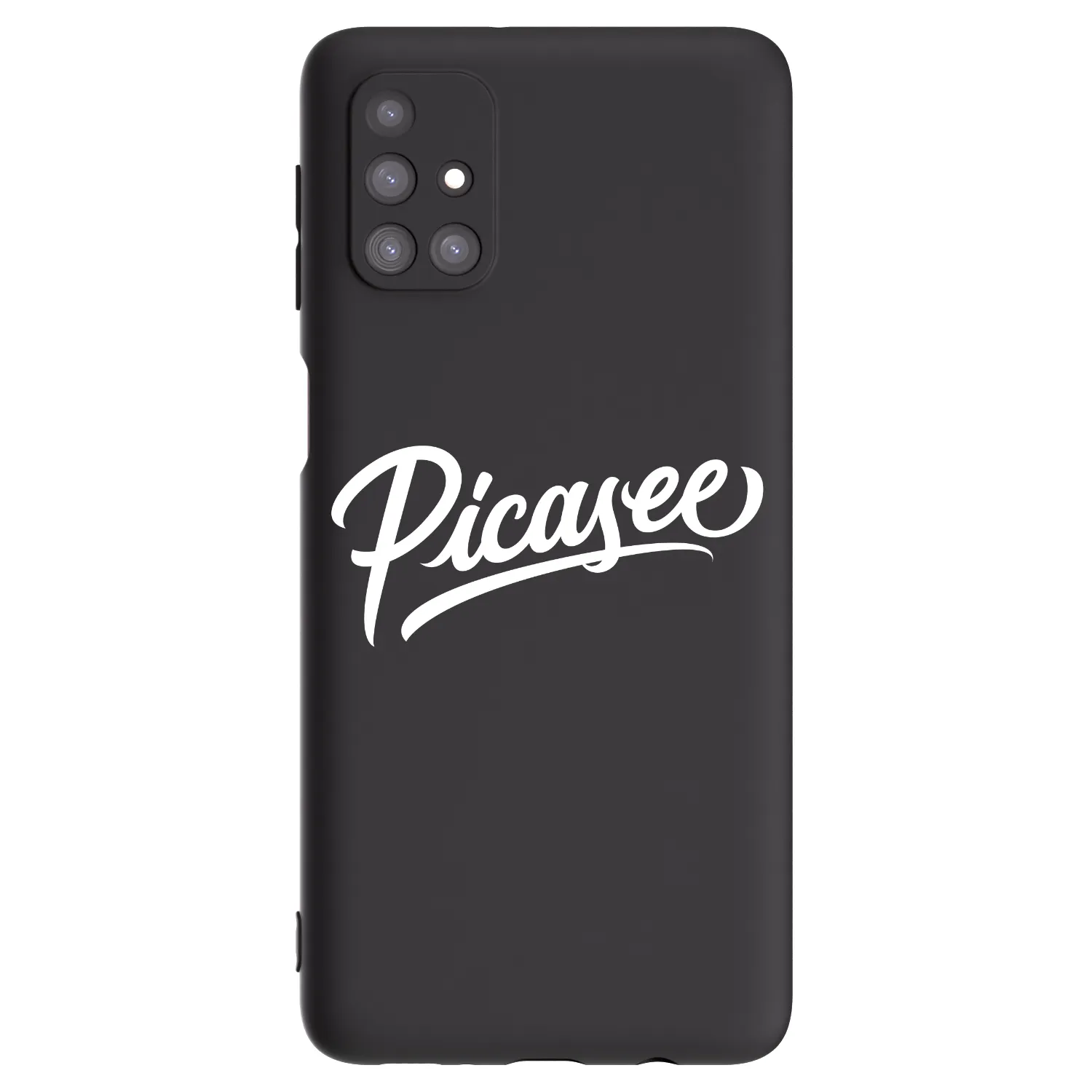 Picasee fekete szilikon tok az alábbi mobiltelefonokra Samsung Galaxy M31s - Picasee - old logo - white