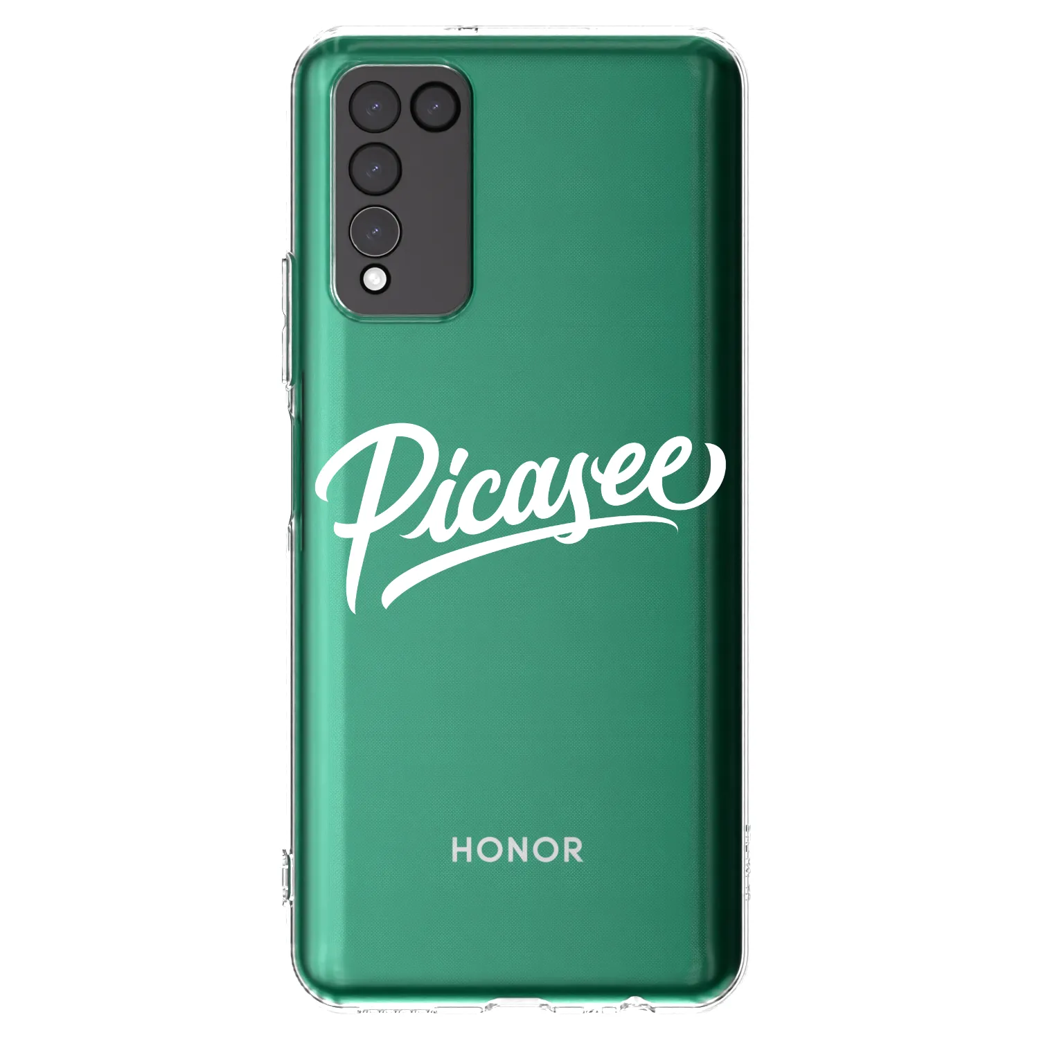 Picasee átlátszó szilikon tok az alábbi mobiltelefonokra Honor 10X Lite - Picasee - old logo - white