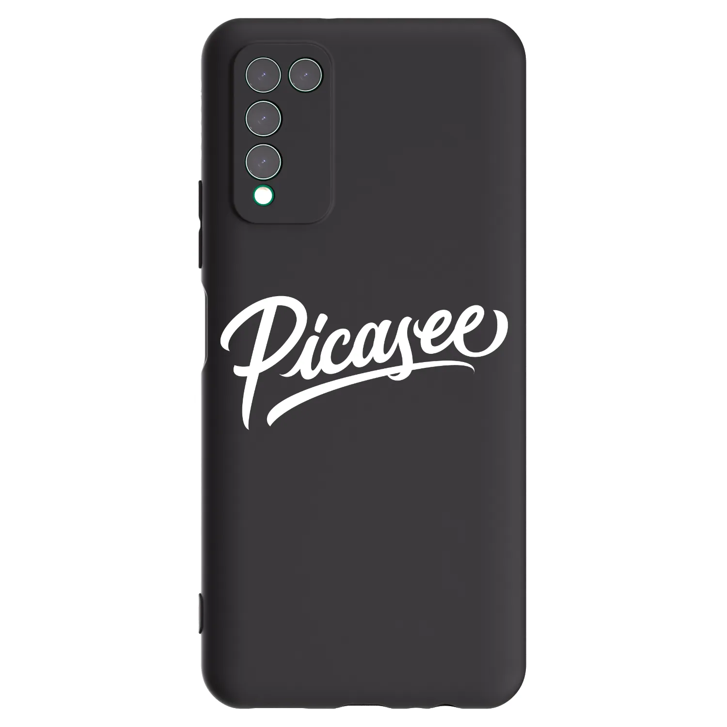 Picasee fekete szilikon tok az alábbi mobiltelefonokra Honor 10X Lite - Picasee - old logo - white