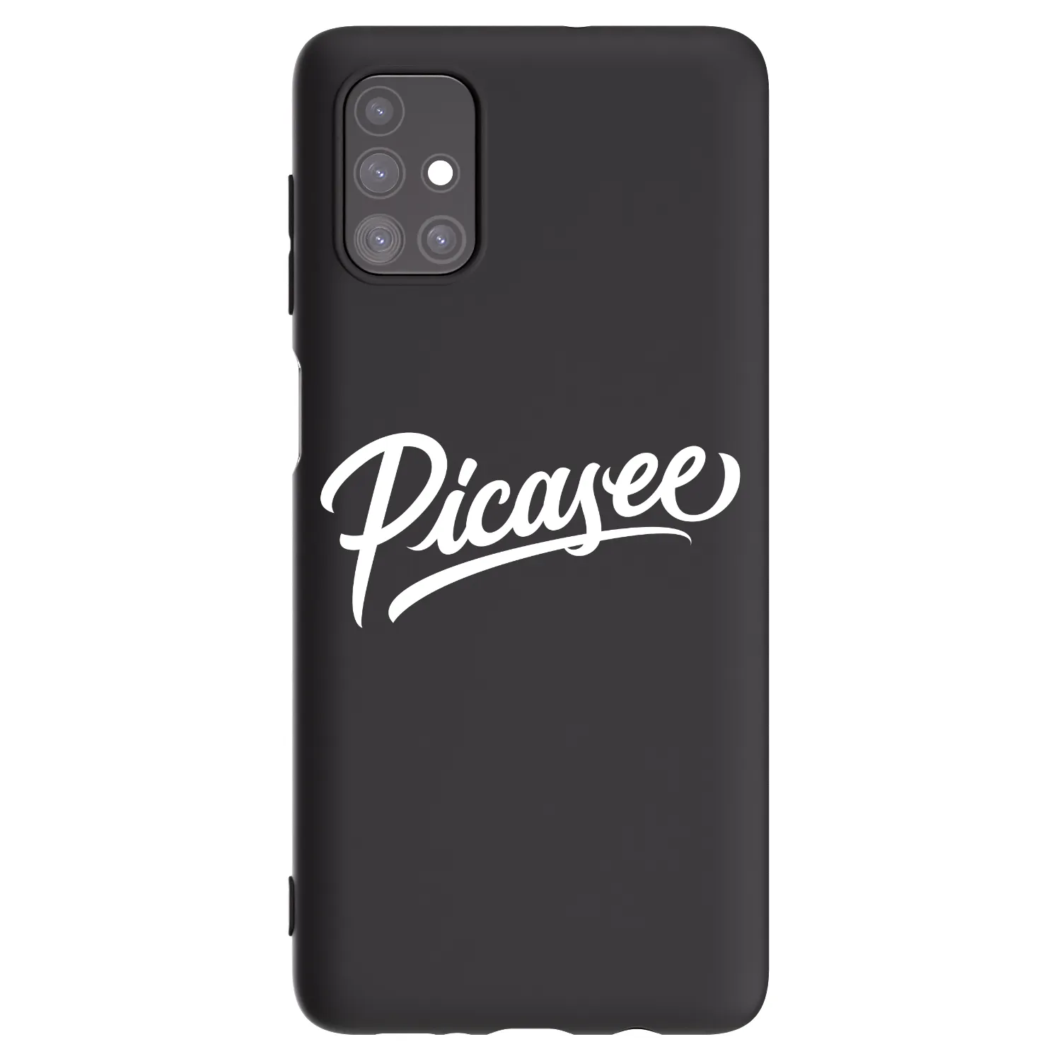 Picasee fekete szilikon tok az alábbi mobiltelefonokra Samsung Galaxy M51 M515F - Picasee - old logo - white