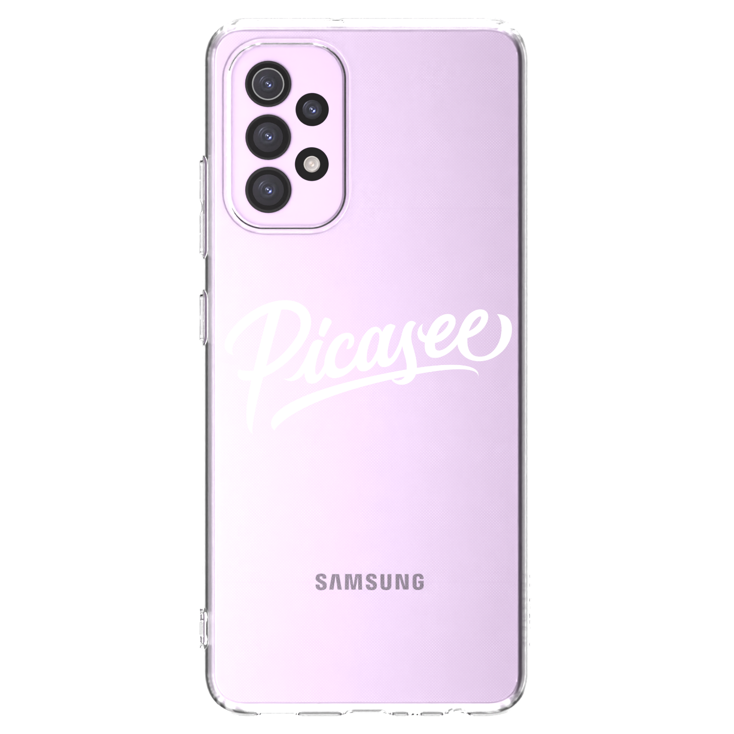 Picasee átlátszó szilikon tok az alábbi mobiltelefonokra Samsung Galaxy A32 5G A326B - Picasee - old logo - white