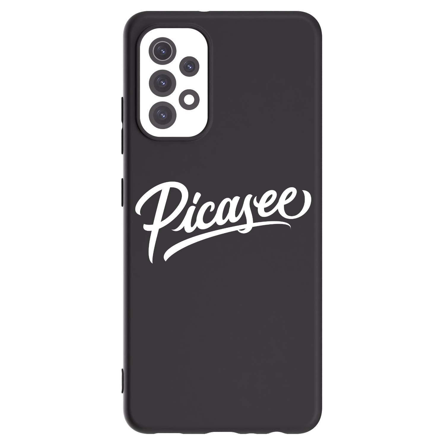 Picasee fekete szilikon tok az alábbi mobiltelefonokra Samsung Galaxy A32 5G A326B - Picasee - old logo - white