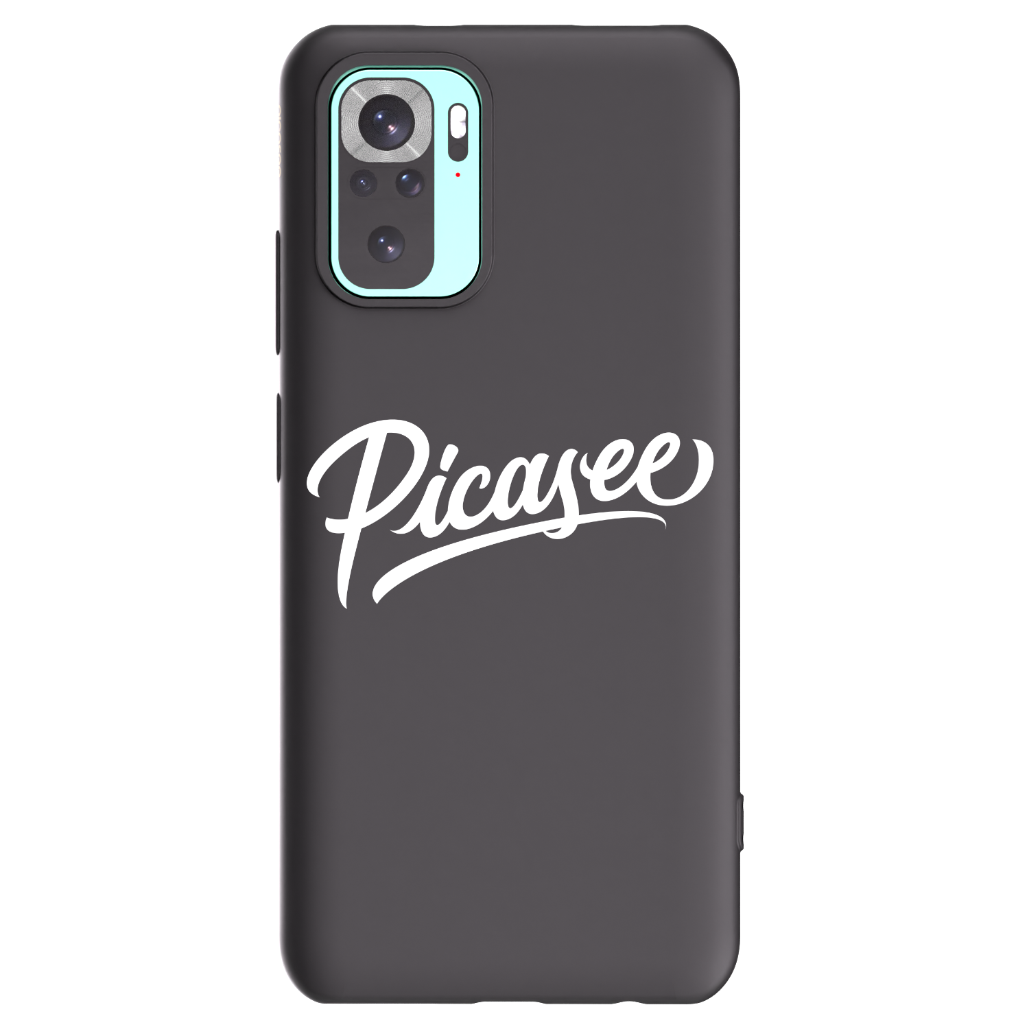 Picasee fekete szilikon tok az alábbi mobiltelefonokra Xiaomi Redmi Note 10 Pro - Picasee - old logo - white