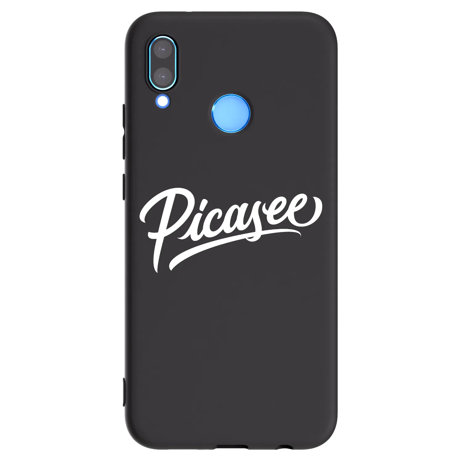 Picasee fekete szilikon tok az alábbi mobiltelefonokra Huawei P20 Lite - Picasee - old logo - white