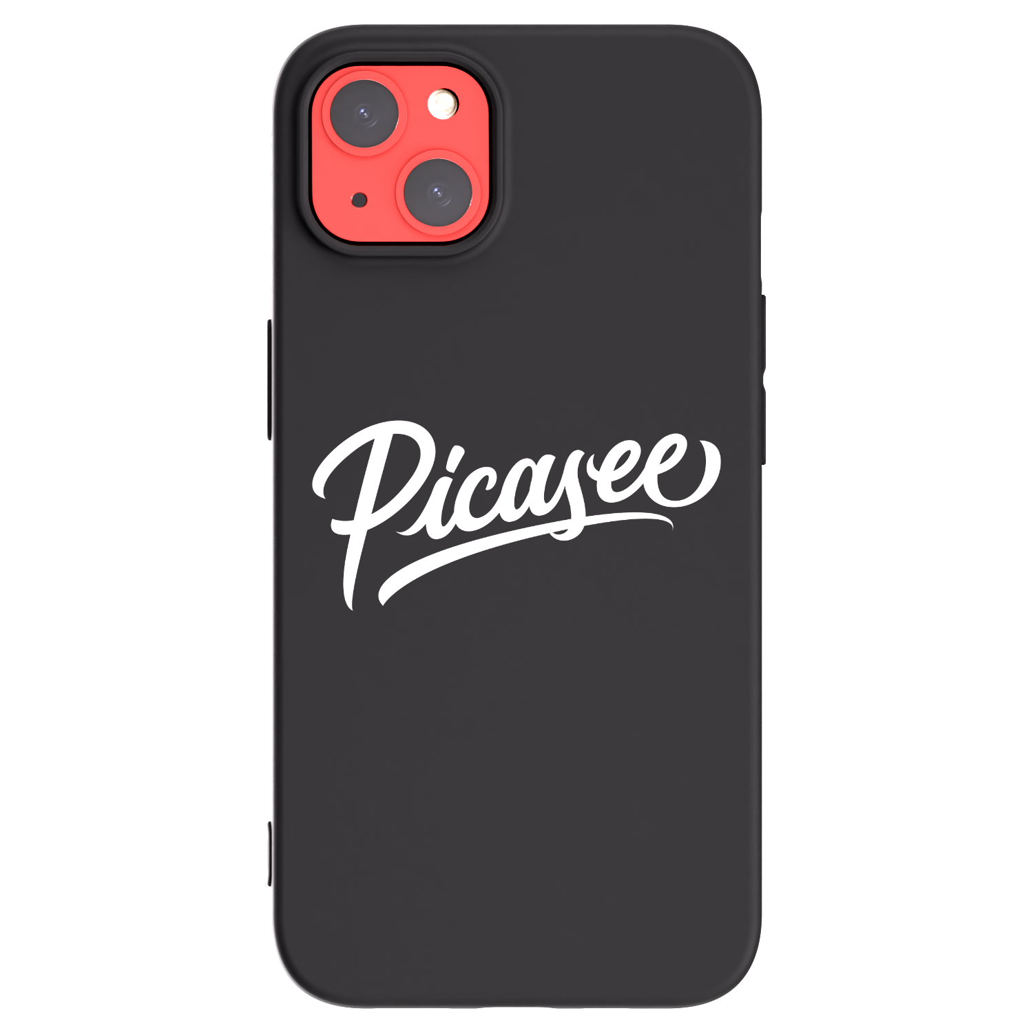 Picasee fekete szilikon tok az alábbi mobiltelefonokra Apple iPhone 13 - Picasee - old logo - white