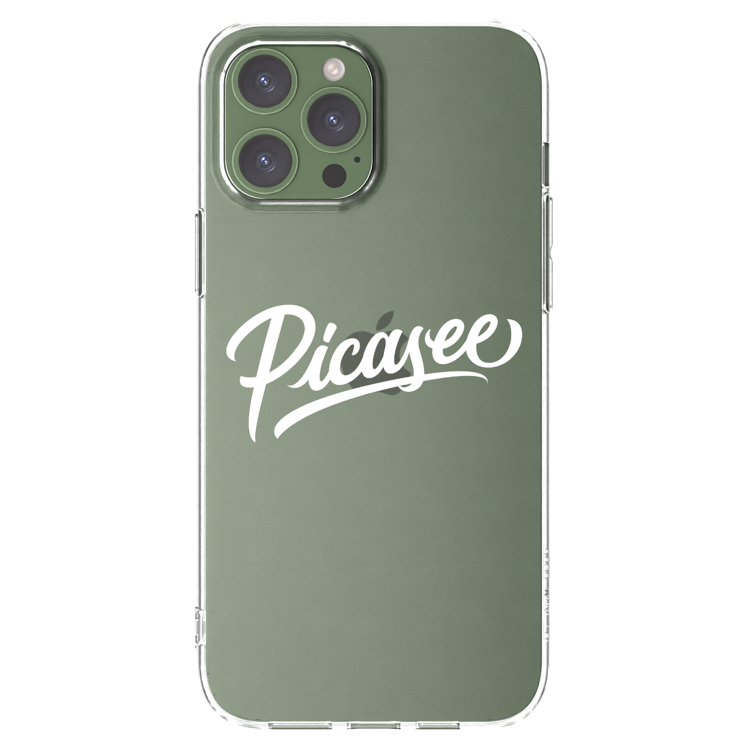 Picasee átlátszó szilikon tok az alábbi mobiltelefonokra Apple iPhone 13 Pro Max - Picasee - old logo - white