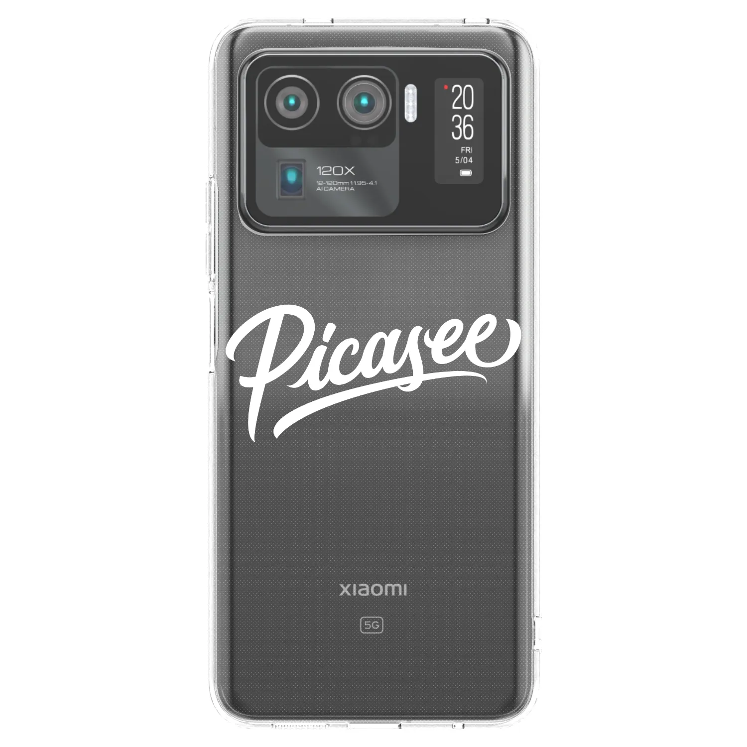 Picasee átlátszó szilikon tok az alábbi mobiltelefonokra Xiaomi Mi 11 Ultra - Picasee - old logo - white