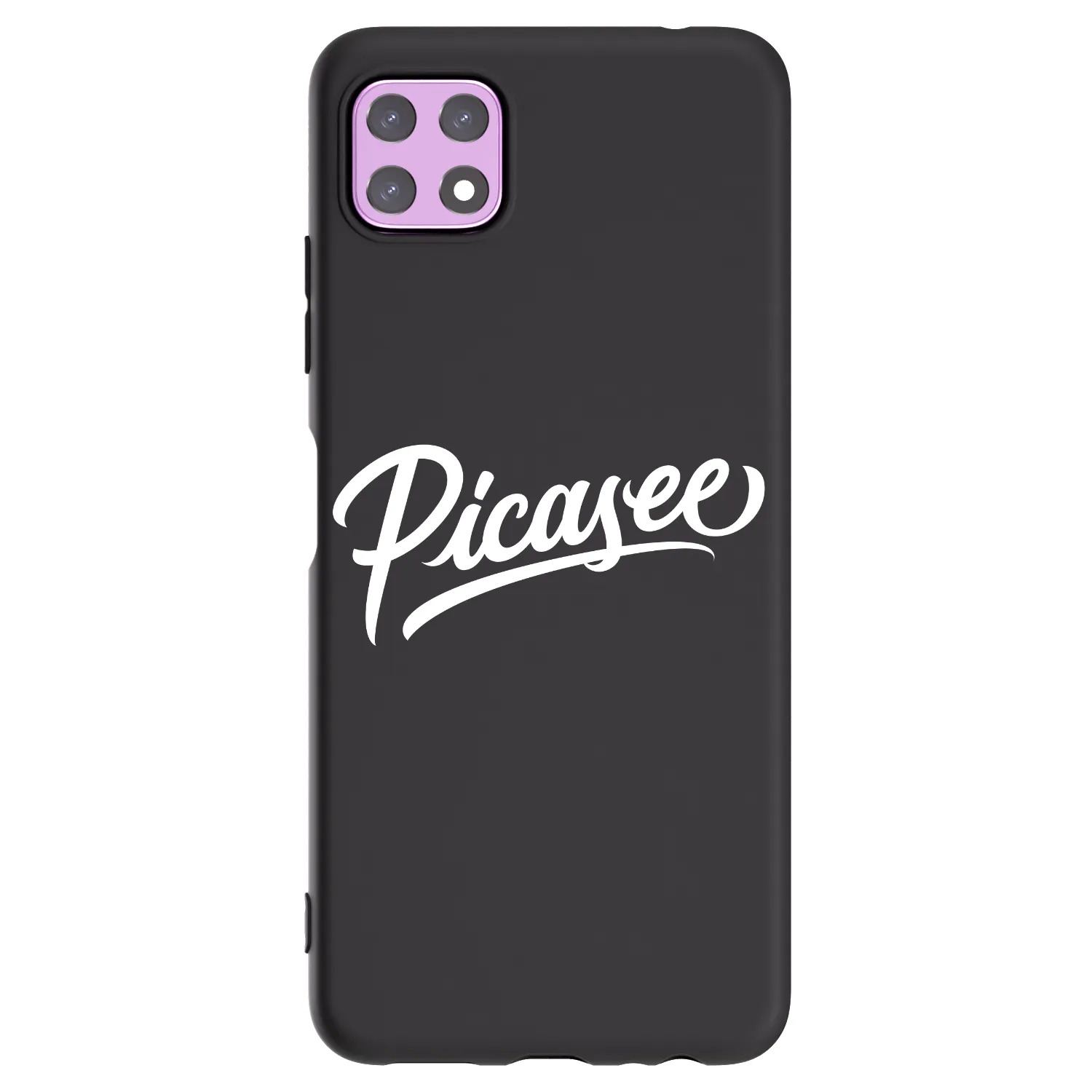 Picasee fekete szilikon tok az alábbi mobiltelefonokra Samsung Galaxy A22 A226B 5G - Picasee - old logo - white